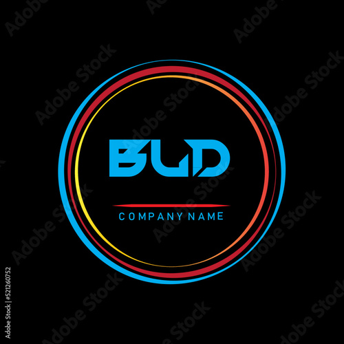 BLD letter logo design ,BLD letter in circle shape ,BLD creative three letter logo ,logo with three letters ,BLD  circle letter ,BLD letter vector design logo , photo