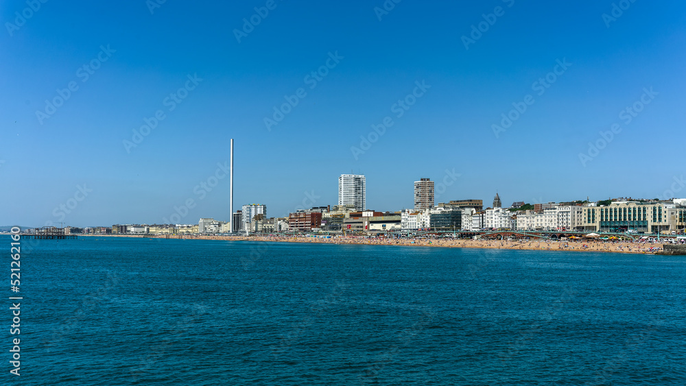 view of the seaside city