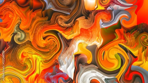 Colorful waves. Best wallpaper for interior decoration. Design for T shirt, bed sheet, table cloth, curtain and fabric print. 3d Textile art. Popular fashion design. Abstract art. Excellent painting.
