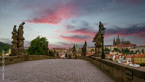 Photography On the Charl Bridge in Prague.