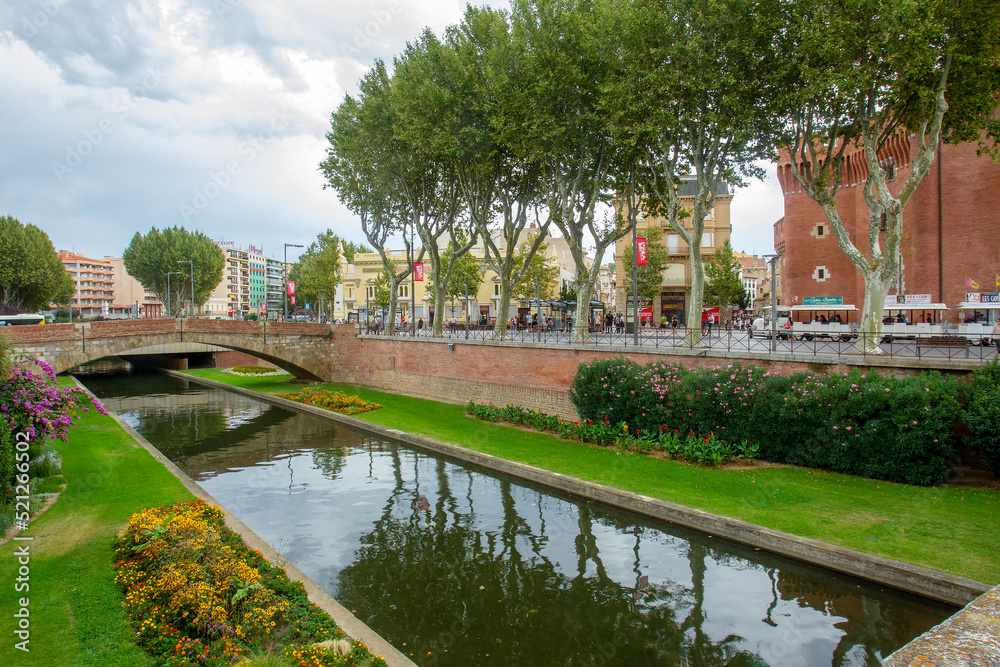 Perpignan- town in France on Mediterranean Sea- French Riviera