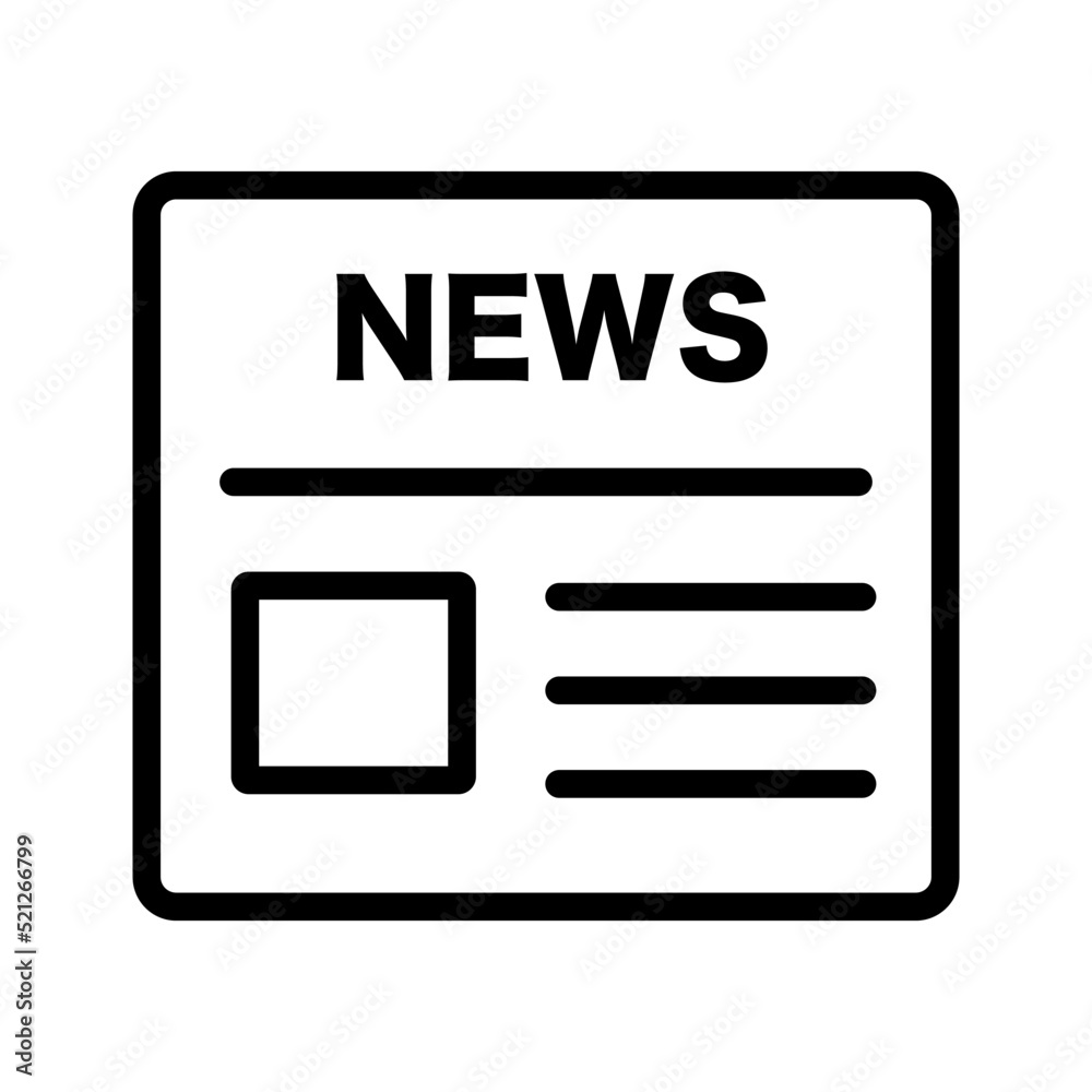 Square newspaper icon. News and articles. Vector. Square newspaper icon. News and articles. Vector.