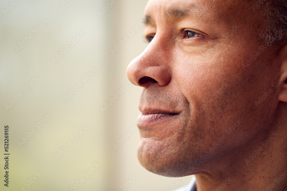 Head And Shoulders Portrait Of Mature Man Or Businessman Standing By Window In Office Or At Home Head And Shoulders Portrait Of Mature Man Or Businessman Standing By Window In Office Or At Home