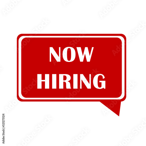 now hiring