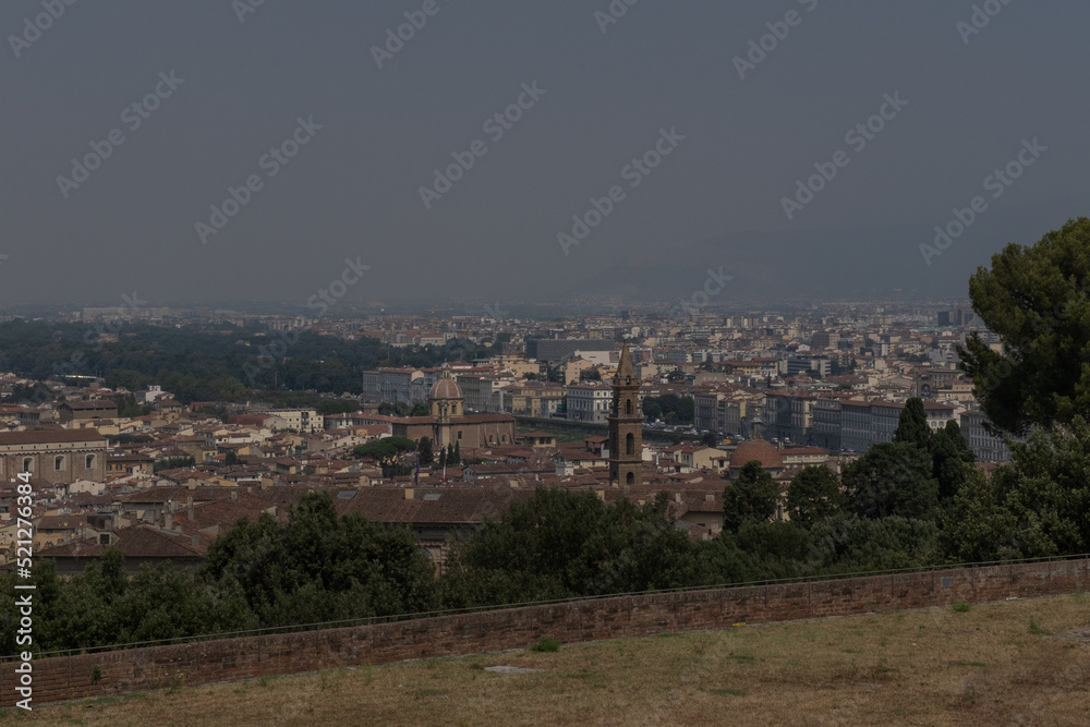 A view of Florence in Italy A view of Florence in Italy