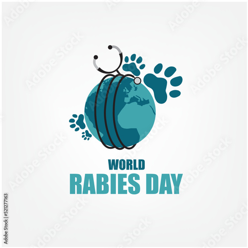 World Rabies Day Vector Illustration. Simple and elegant design