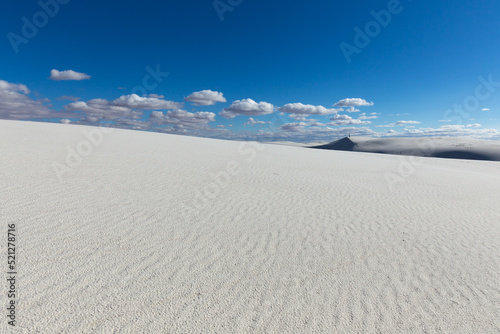 alone in white sand dunes