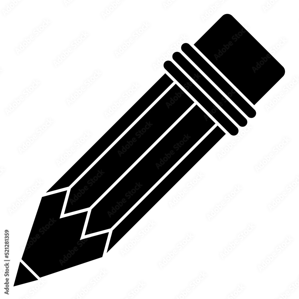 illustration of pencil icon which is a tool for writing and drawing illustration of pencil icon which is a tool for writing and drawing