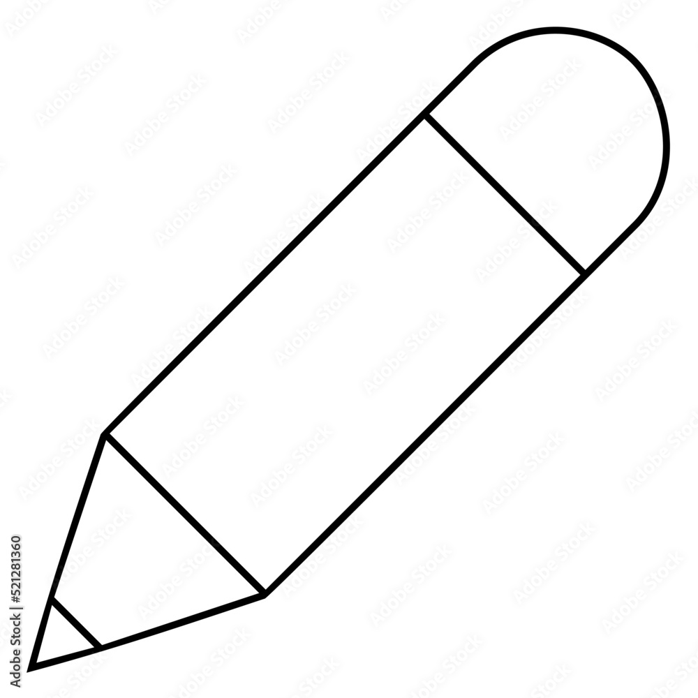illustration of pencil icon which is a tool for writing and drawing illustration of pencil icon which is a tool for writing and drawing