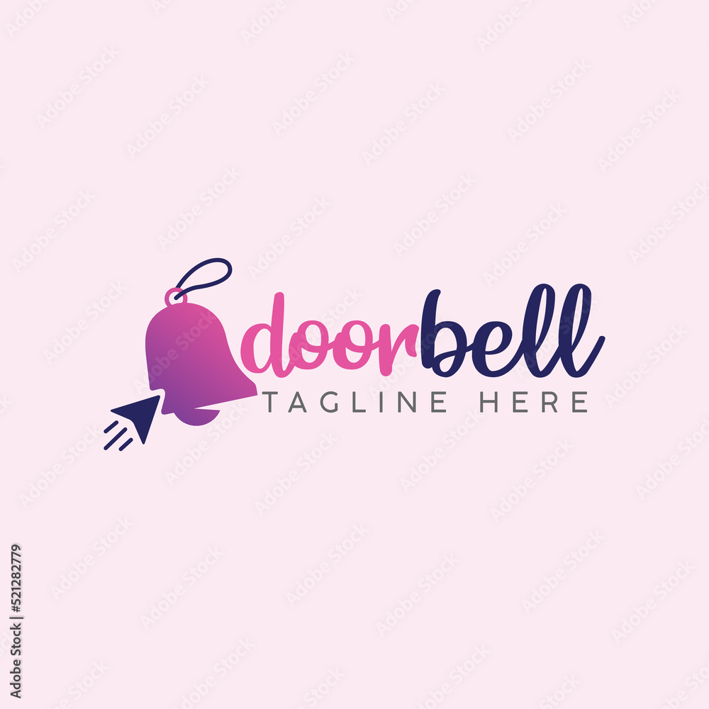 Doorbell Logo design vector Doorbell Logo design vector