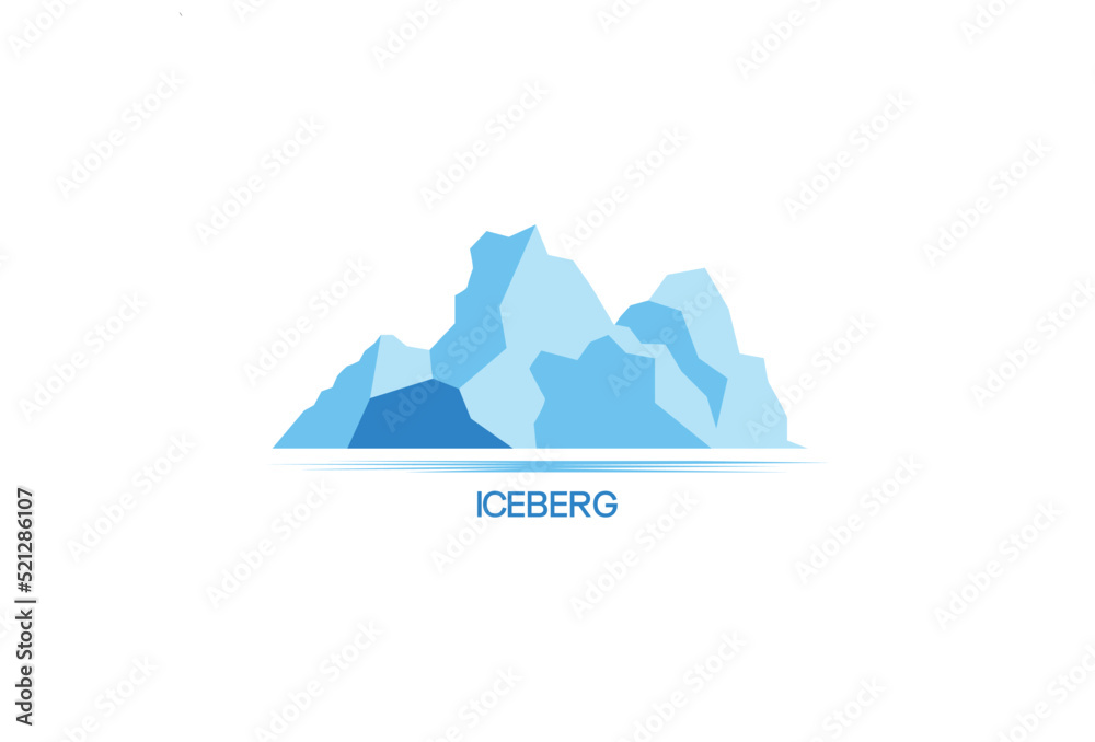 Illustration Vector graphic of Mountain iceberg logo fit for ice land glacier vector design etc.