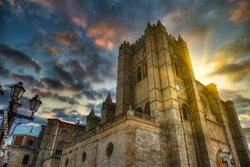 Castle of the City of Avila, Castilla y Leon, Spain photo