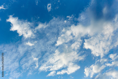 Very beautiful blue sky with clouds