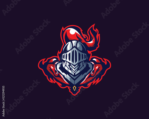 Knight Templar wiht Red Mystic Aura match for your esport logo