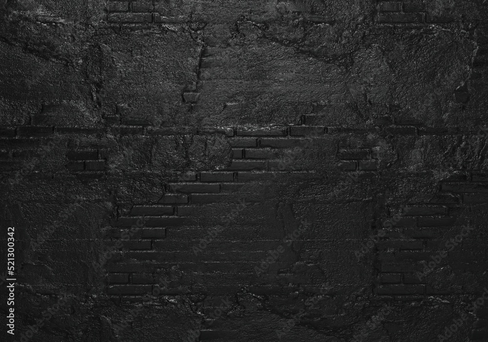 Naklejka premium Wall black texture