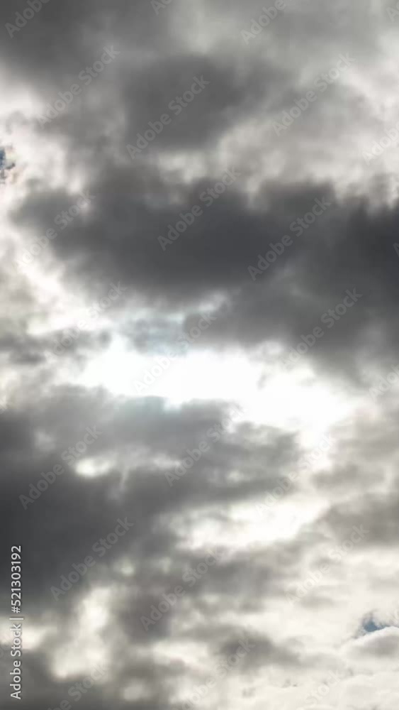 Time lapse view of clouds on mountains
