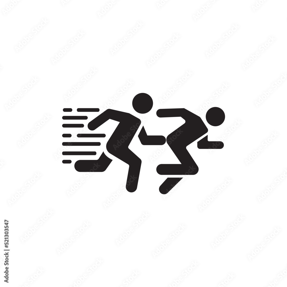 run marathon icon logo vector design template run marathon icon logo vector design template