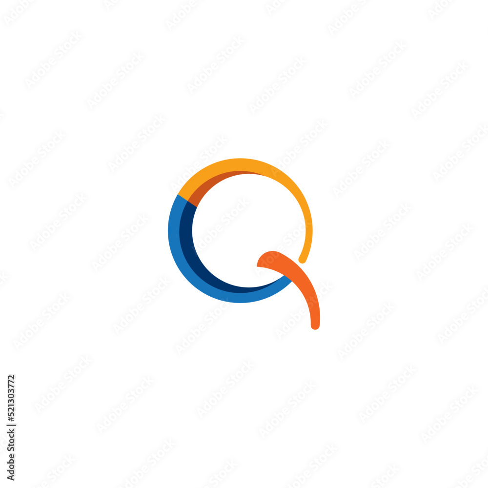 letter Q. logo letter Q. logo