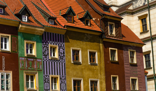 tenements in the old market square in poznan