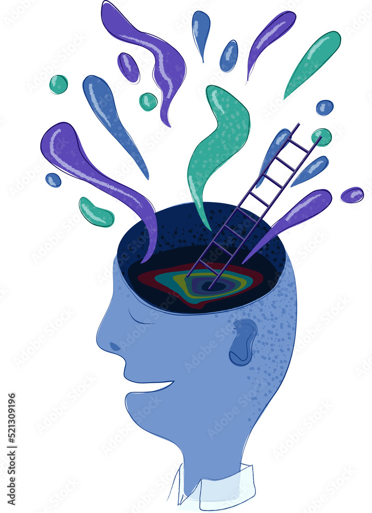 Fototapeta premium person ideas imagination creativity work thoughts sensations
