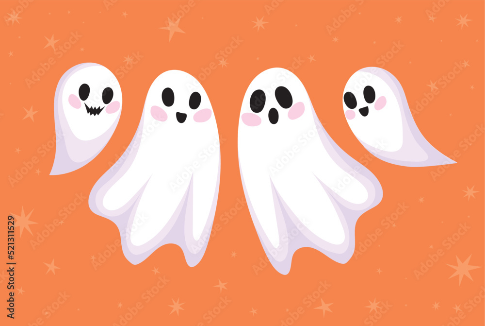 Obraz premium halloween ghost poster