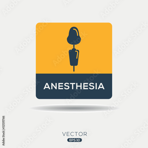 Creative (Anesthesia) Icon, Vector sign.