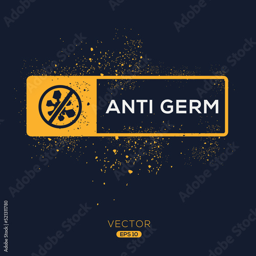 Creative (Anti germ) Icon, Vector sign. photo