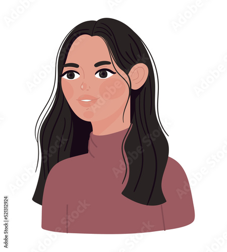 beautiful woman illustration