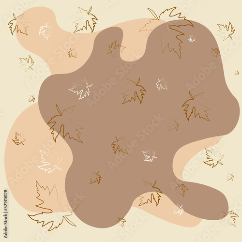 Autumn background in trendy pastel colous