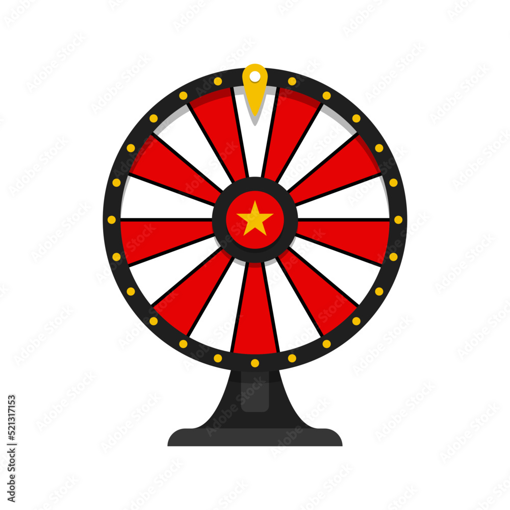 Fortune Wheel isolated on white background Fortune Wheel isolated on white background