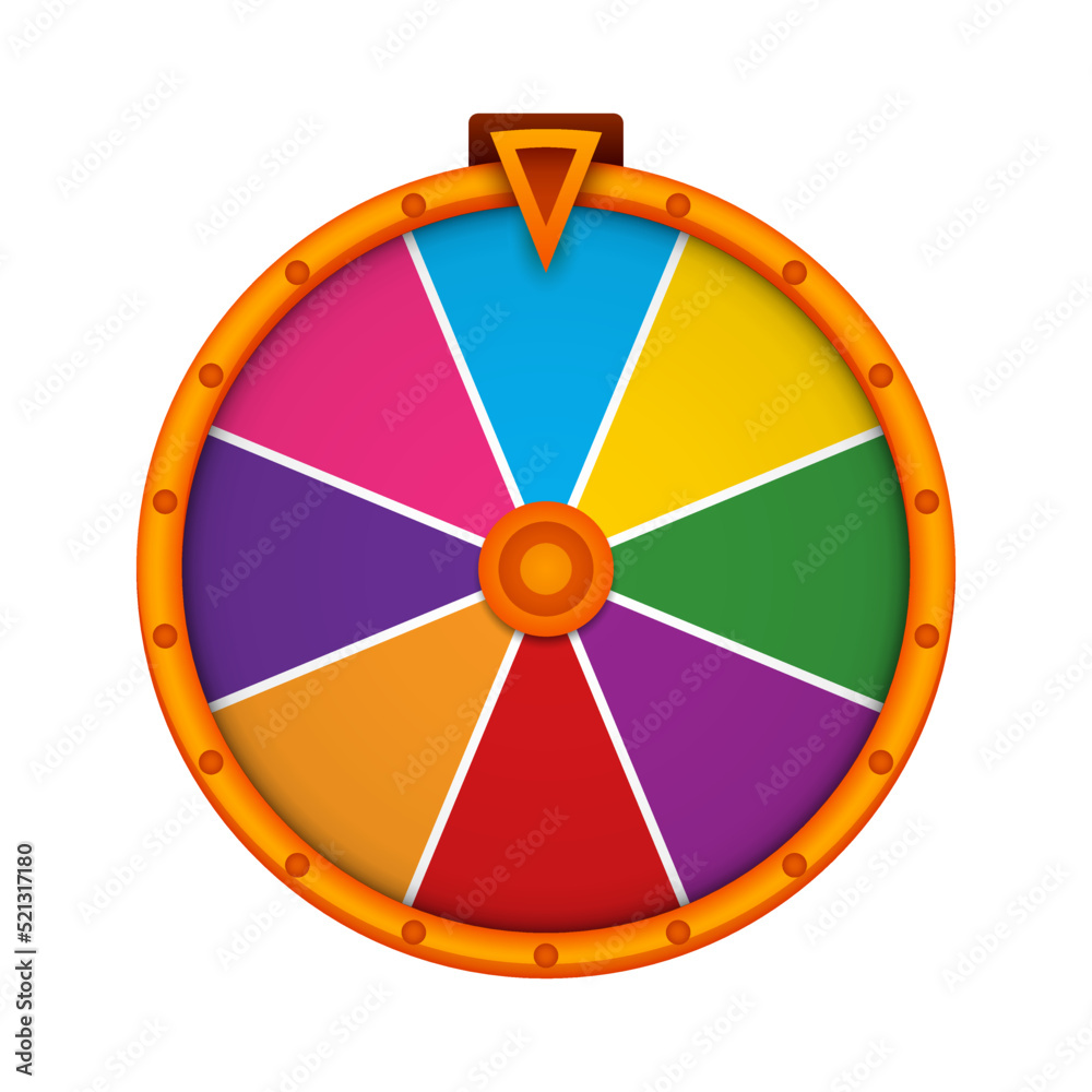 Fortune Wheel isolated on white background Fortune Wheel isolated on white background