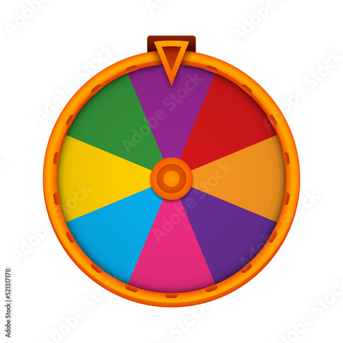 Free Download Fortune Wheel isolated on white background - GFXLoad