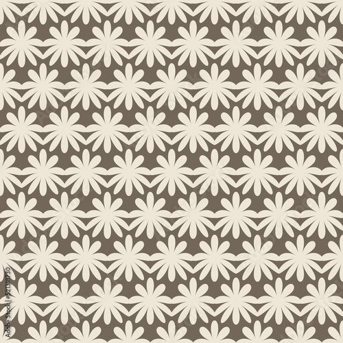 brown coffee flowers wallpaper seamless pattern
