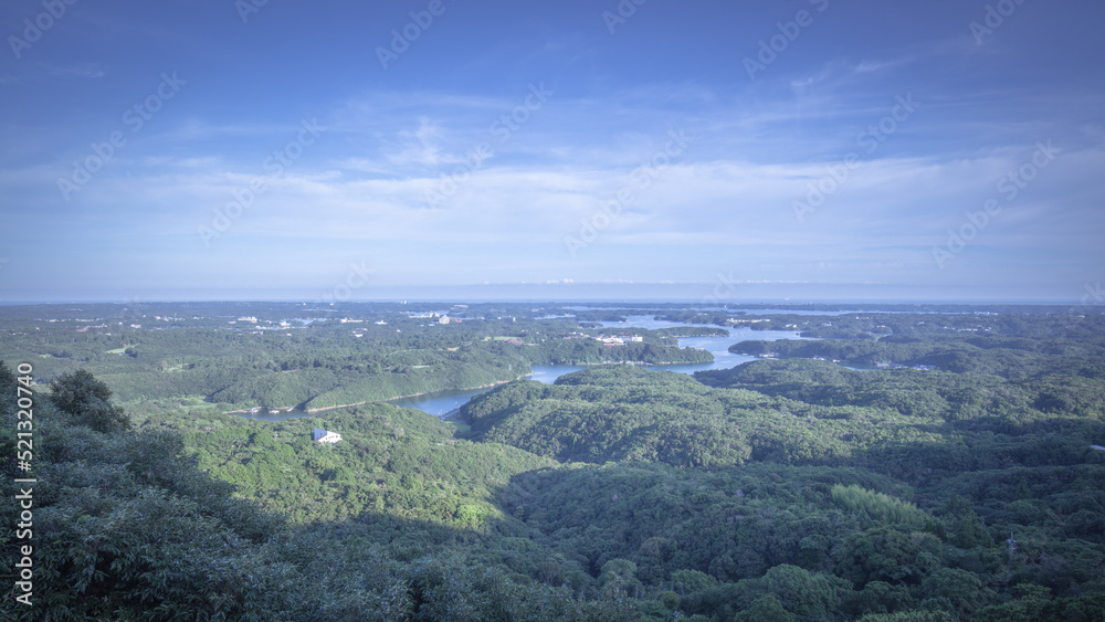 Fototapeta premium 三重県 横山展望台(横山天空カフェテラス)