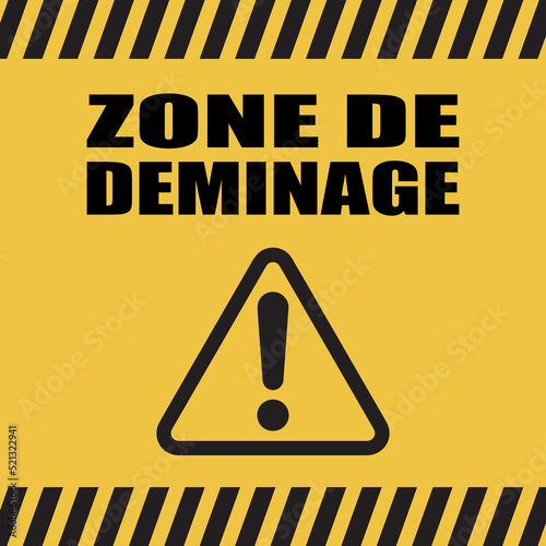 Logo zone de déminage.