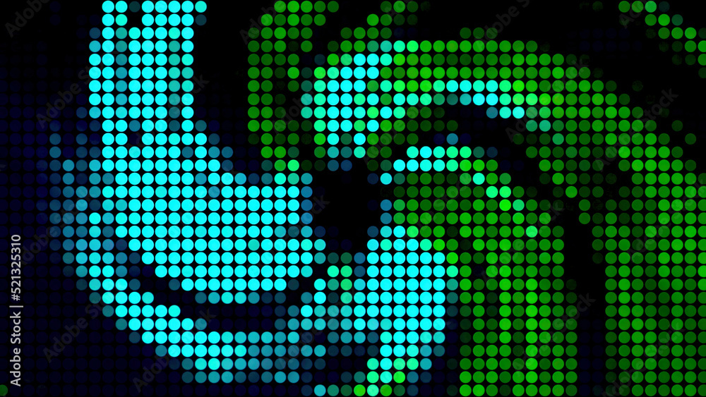 Abstract pixelated motion graphics background, seamless loop. Design ...