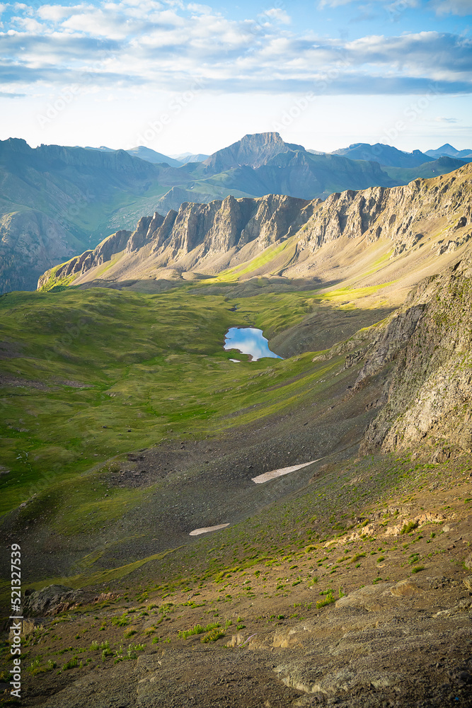 Fototapeta premium Colorado mountain in summer with wild flowers