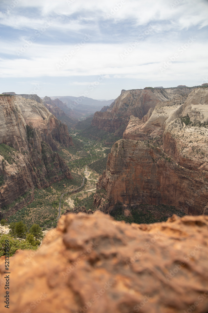 Zion canyons mesa and plateau