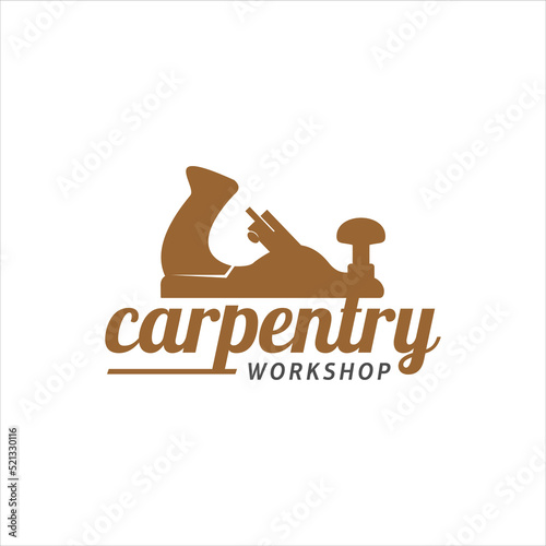 Simple craftman handmade workshop logo design template