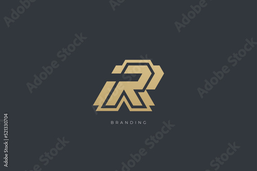 R Letter Monogram Vector Logo