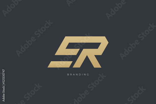 ER Letter E Combination Monogram Logo