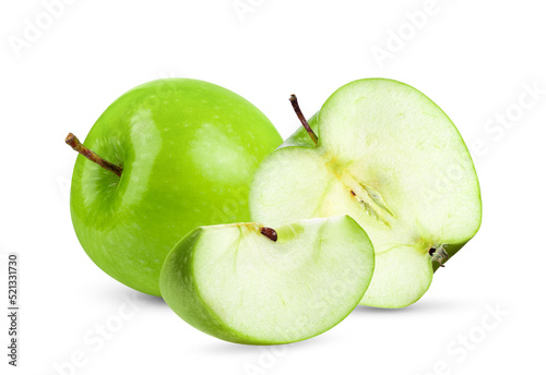 Green apple Isolated on white