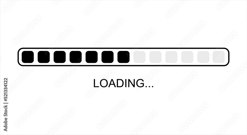 Vector of Loading. Perfect for additional design, loading content ...