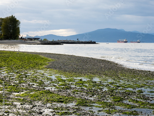 Scenic view from Jericho beach in Vancouver BC, Canada photo