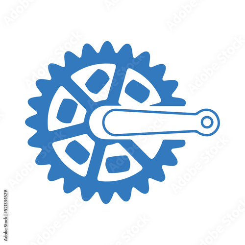 Bike components or cycling parts icon