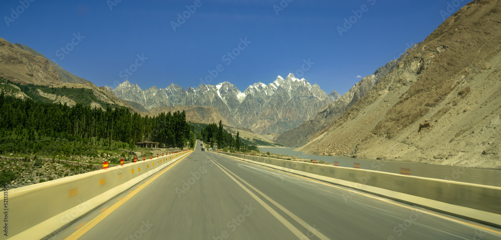 The most famous Passu Cones Mountain in Northern Pakistan