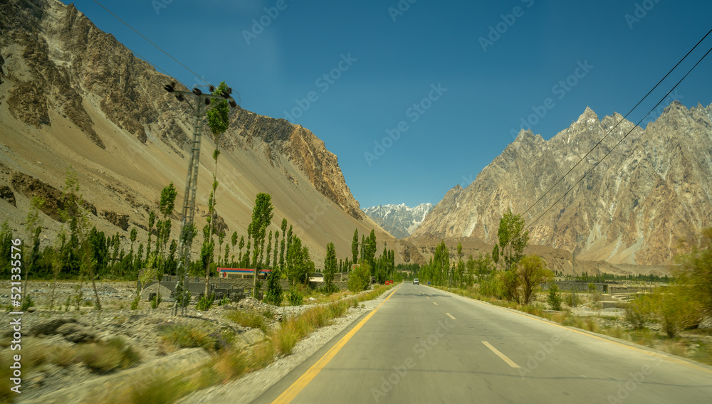 Fototapeta premium The most famous Passu Cones Mountain in Northern Pakistan