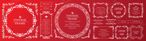 マスタ高級感のあるカードデザイン。アンティークな装飾デザイン。エレガントな縁の模様。