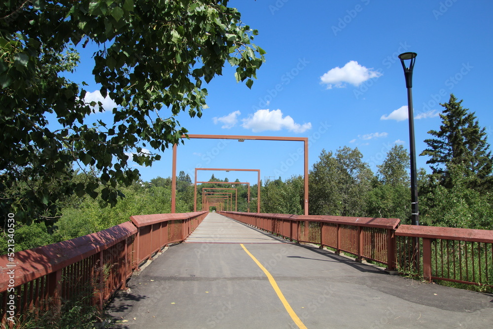 bridge over the , Capilano Park, Edmonton, Alberta