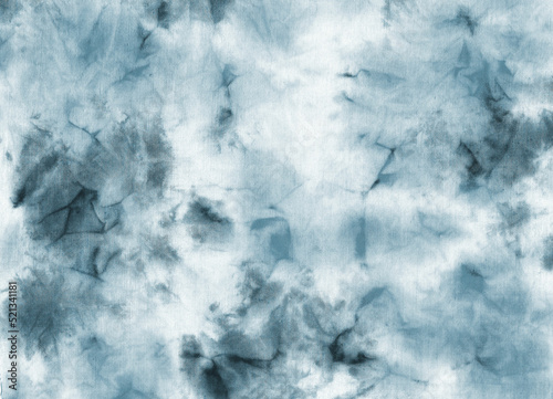 Tie dye pattern. Abstract modern background. Blue texture. 